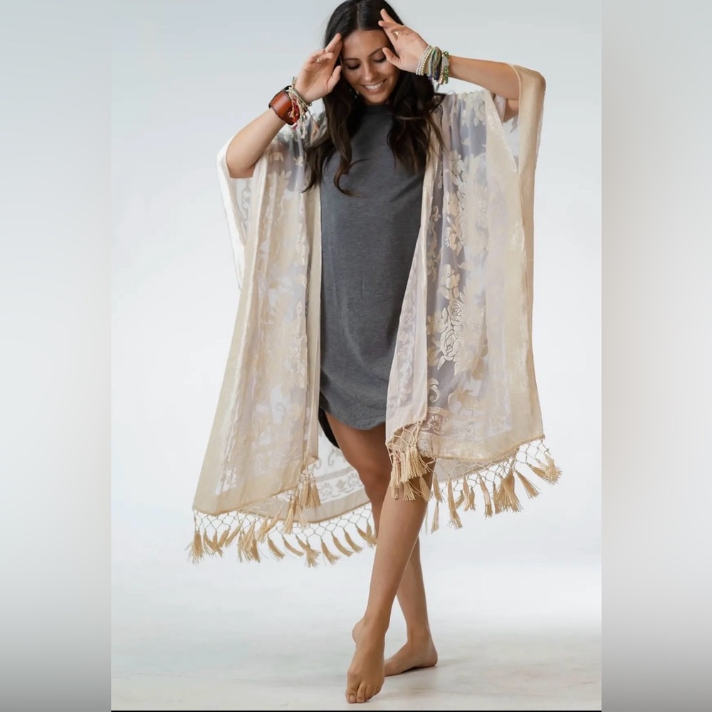 Bohemian Kimono Cream